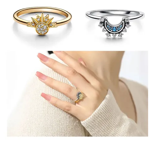 Miniatura 5 de Anillo Duo Sol y Luna +CAJAREG